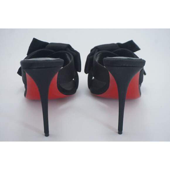 Christian Louboutin Matricia 100 Black Satin Mule Size 40 10 New $995 - Picture 11 of 11